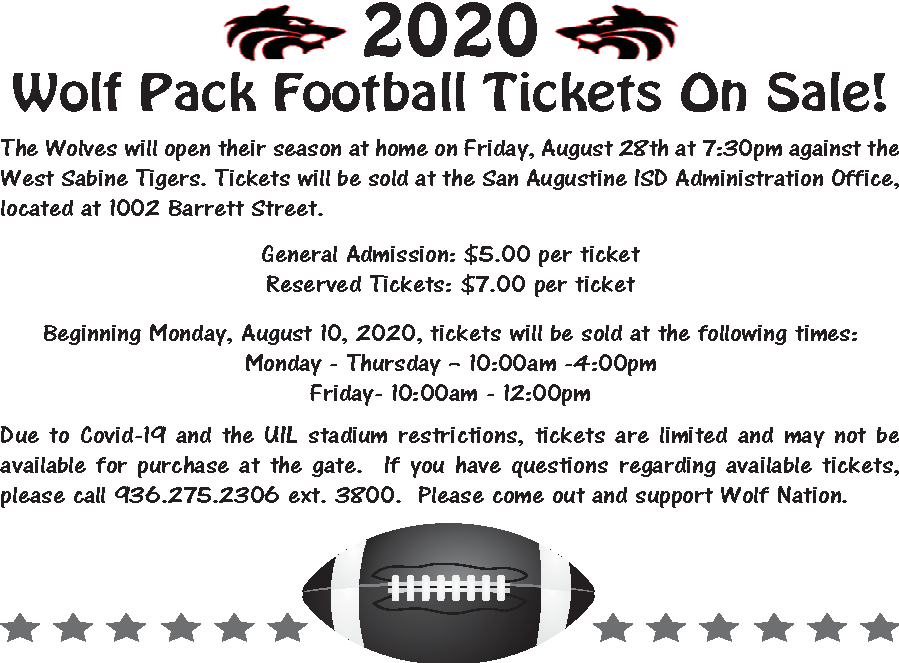 Wolf pack tickets on sale information